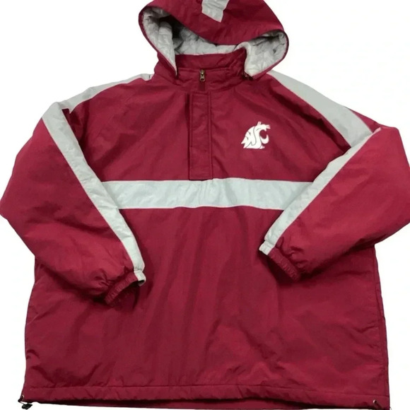 Y2K Washington State Cougars hooded pullover jacket